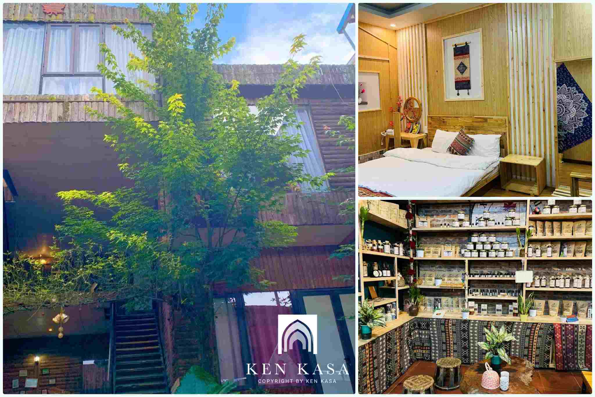 Mẫu nhà homestay trên đồi lá đỏ homestay 